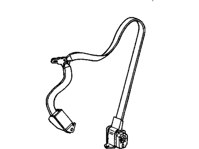 Cadillac 88954986 Lap & Shoulder Belt