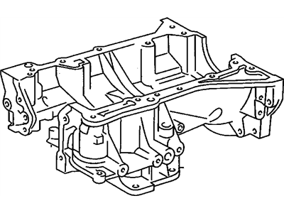 Pontiac 19205535 CRANKCASE,LOWER(SEE GROUP 00.000 "ENGING ASM" FOR DETAILED ILLUSTRATED VIEW)