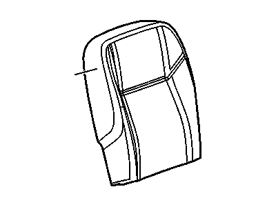 Buick 89046154 COVER,REAR SEAT BACK(GRAY)(W/COMFORT CLIP)