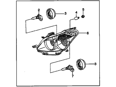 Pontiac 19204569 CONNECTOR,LAMP-HEADLAMP HIGH BEAM(2-WAY FEMALE)(W/O LEADS)(TYPE HB3)(USE TOGETHER WITH 4-19204571 SERVICE REPAIR TERMINAL)