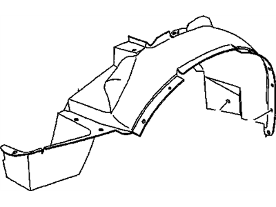 Saturn 21093886 Fender Liner
