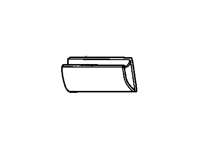 10110106 GM Pocket, Door Trim Stowage, Gray, Front Illustration 1 of 1