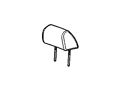 Cadillac 22785190 RESTRAINT,DRIVER SEAT HEAD(EBONY)(W/O SCREEN)(INCLUDES CABLES FOR DVD PLAYER)