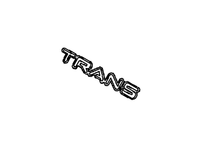 Pontiac 10224978 Nameplate