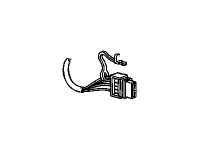 Oldsmobile 19368708 CONNECTOR,INLINE-TO OXYGEN SENSOR(BLACK)(1.5MM)(4-WAY FEMALE)(W/LEADS)(2.530)