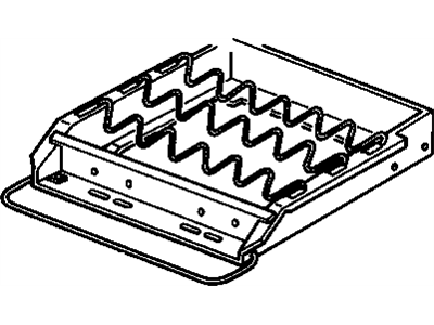 GM 12529151 Seat Frame, Front 12529151 GM Seat Frame, Front Illustration 1 of 1