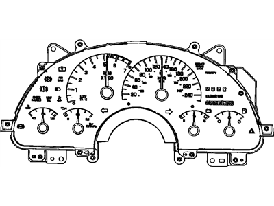 Pontiac 16133572 Gauge Cluster