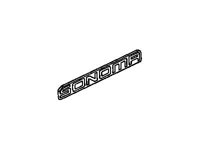 GMC 15629987 Nameplate