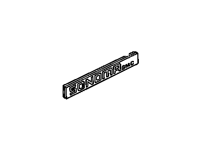 GMC 15685194 Tail Gate Trim