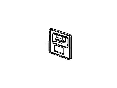 20538575 GM Handle Bezel, Driver Side Illustration 1 of 1