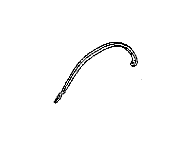 GM 14013609 Wheel Opening Molding, Front Driver Side 14013609 GM Wheel Opening Molding, Front Driver Side Illustration 1 of 1