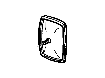 15700034 GM Mirror, Rear View Mirror - Inside & Outside Illustration 1 of 1