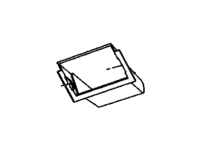 Chevy 15734755 COMPARTMENT,ROOF FRONT(GRAPHITE)