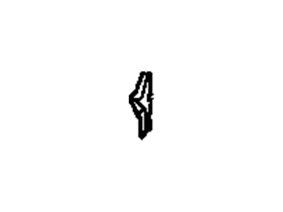 GM 20324932 Rail Filler, Rear Passenger Side 20324932 GM Rail Filler, Rear Passenger Side Illustration 1 of 1