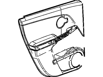 Chevy 15859736 TRIM,REAR SIDE DOOR(INCLUDES 2,10)(GRAY)