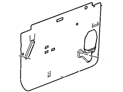 Cadillac 21996546 DEFLECTOR,FRONT SIDE DOOR WATER