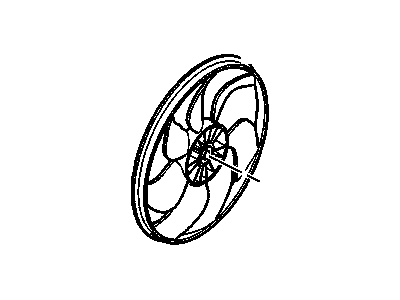 Cadillac 22134813 Fan Blade Heat Shield