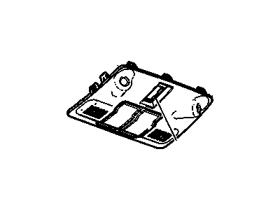 Cadillac 20920280 PLATE,ROOF CONSOLE OPENING TRIM(PART OF 13)(SHALE)