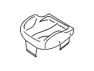 Chevy 12457955 COVER,PASSENGER SEAT CUSHION(PEWTER)(COVER ASM SUREBONDED TO PAD ASM)
