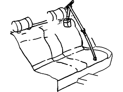 2001 Cadillac Catera Seat Belt - 09193726