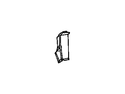 GM 10208618 Lock Pillar, Rear Passenger Side 10208618 GM Lock Pillar, Rear Passenger Side Illustration 1 of 1