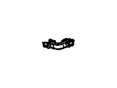 Chevy 10428798 CLIP,REAR BRAKE PIPE(PART OF 1)(BLACK)(CORNER CLIP HOLDS (2)4.75 PIPES)(FITS M5 STUD)