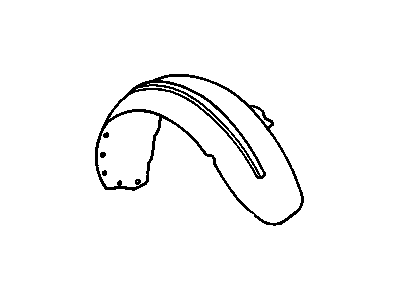 Chevy Corvette Fender Splash Shield - 14104591