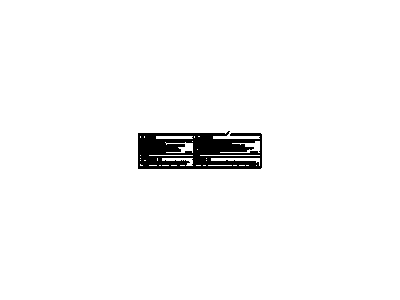 Chevy 20758184 LABEL,FAN BLADE & ENGINE COOLING & A/C REFRIGERANT CAUTION(ENGLISH & CHINESE LANGUAGE)