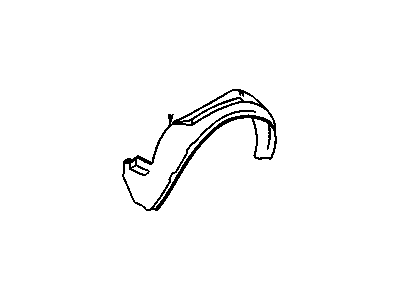 1621036 GM Fender Liner, Passenger Side Illustration 1 of 1