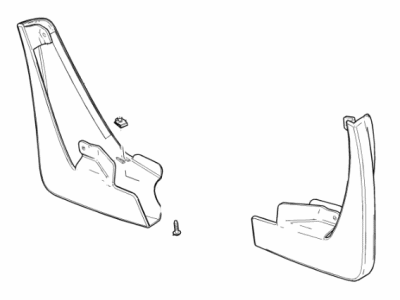 Buick 22891983 GUARD PKG,REAR MUD FLAP(INCLUDES 2-5)(ANTHRACITE)(INSTALL 0.70)(0.36 KGS)(MOLDED)