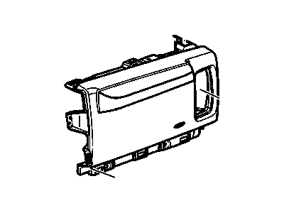 Chevy 23370186 PAD,INSTRUMENT PANEL TRIM(EBONY)(W/O TRAY AND RETAINERS)(*KIT1)
