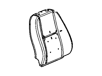 Chevy 22771058 PAD,REAR SEAT BACK