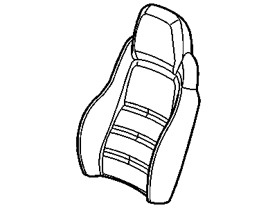 Chevy 19250434 COVER,DRIVER SEAT BACK(CASHMERE)(PART TAG ON COVER W/O BLUE STRIPE)(FOR 2ND DESIGN SEE 19250827)