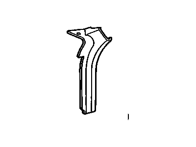 GM 10204100 Lower Trim Panel, Driver Side 10204100 GM Lower Trim Panel, Driver Side Illustration 1 of 1