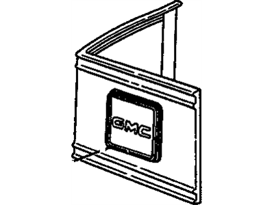 GM 14029981 Molding, Outer Driver Side 14029981 GM Molding, Outer Driver Side Illustration 1 of 1