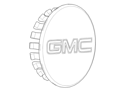 GMC 84388508 CAP PKG,WHEEL TRIM(INCLUDES 1)(BLACK)(INSTALL 0.10)(0.023 KG)(5.858)