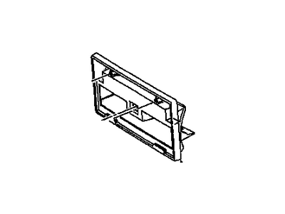 Saturn 21110184 License Bracket
