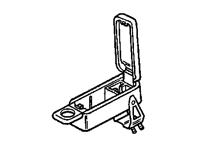 12524081 GM Armrest Base, Front Illustration 1 of 1
