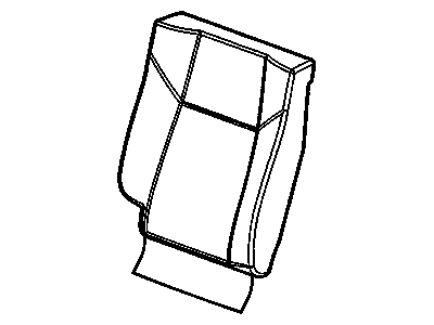 Chevy 25885063 COVER,REAR SEAT BACK(NEUTRAL)(*KIT1)