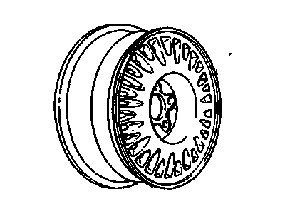 Oldsmobile 12365448 Wheel, Alloy
