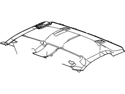 Chevy 22866100 PANEL,HEADLINING TRIM(CASHMERE)(W/HARNESS)