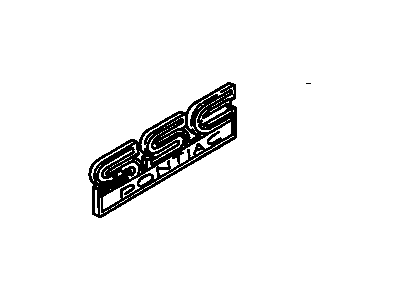 Pontiac 25609490 Nameplate