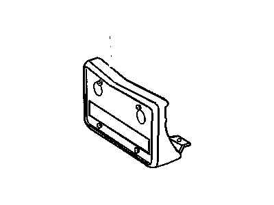 Cadillac 20726281 License Bracket