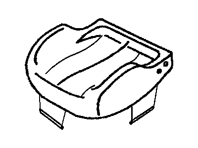 Pontiac 12456300 COVER,DRIVER SEAT CUSHION(NEUTRAL)(COVER ASM SUREBONDED TO PAD ASM)