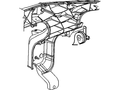 Buick 22915863 HORN,SINGLE (LOW NOTE)