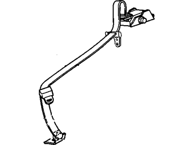 1991 Pontiac Firebird Seat Belt - 12504439