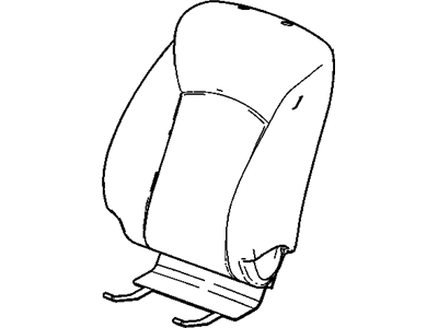 Chevy 95194124 COVER,DRIVER SEAT BACK(BRICK)(WITHOUT SPLIT FACE)