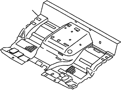 GM 97893765 Mat, Toe/Floor Panel 97893765 GM Mat, Toe/Floor Panel Illustration 1 of 1