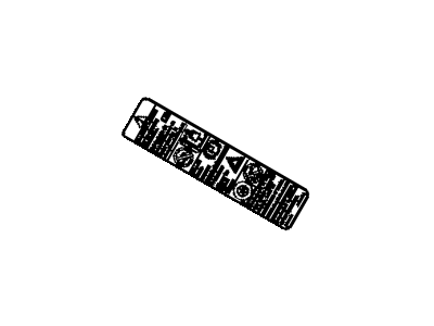 Hummer 10374075 LABEL,JACK USAGE INFORMATION & WARNING(EBCM TO LR)(JAPANESE)