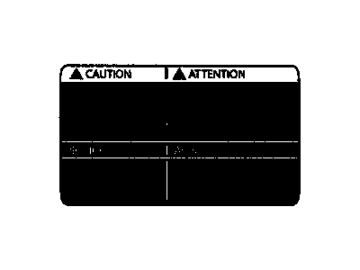 Pontiac 92202313 A/C Label